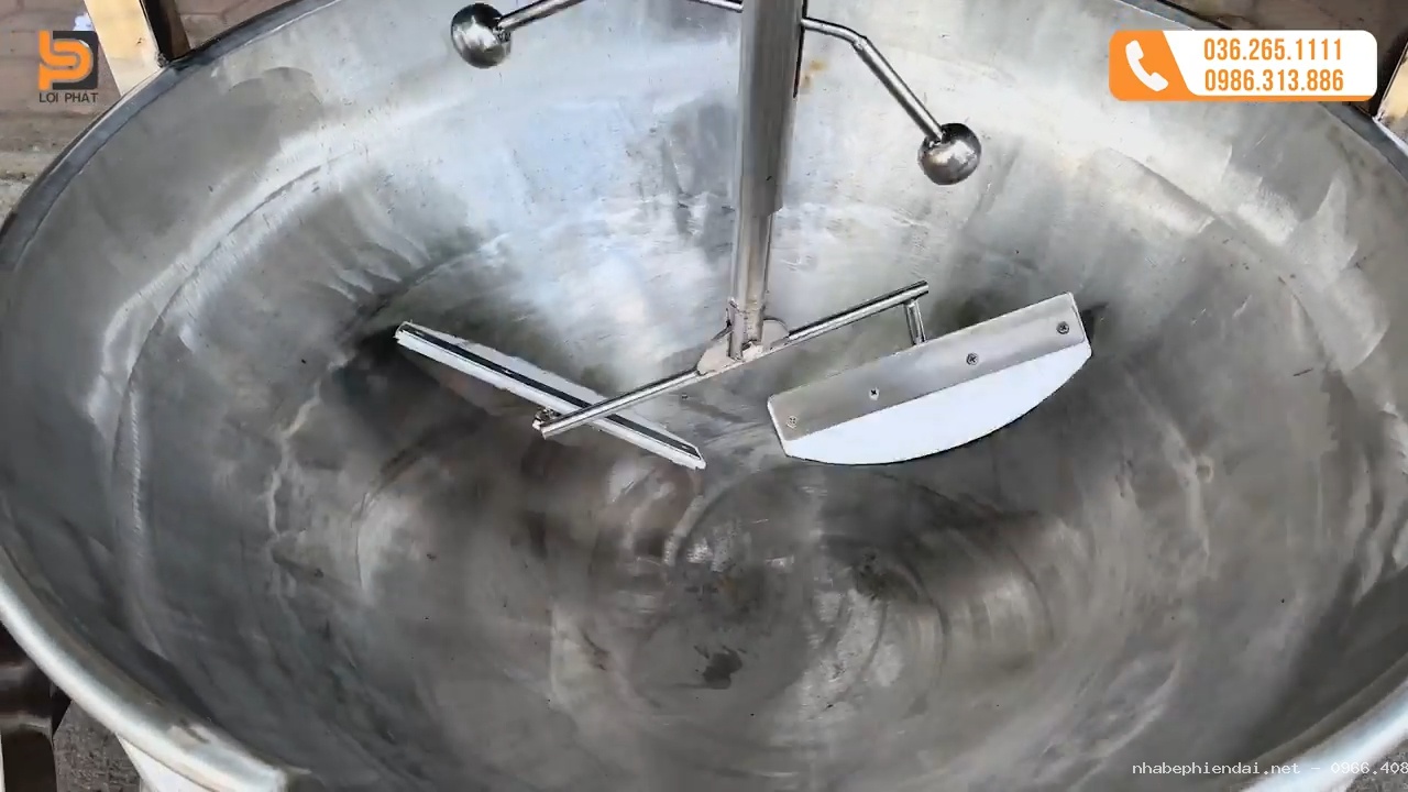 Chảo xên nhân cánh khế lệch tâm 150 lít inox