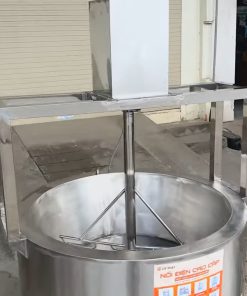 Chảo xào 3 lớp inox 304 có cánh khuấy công suất 15kg