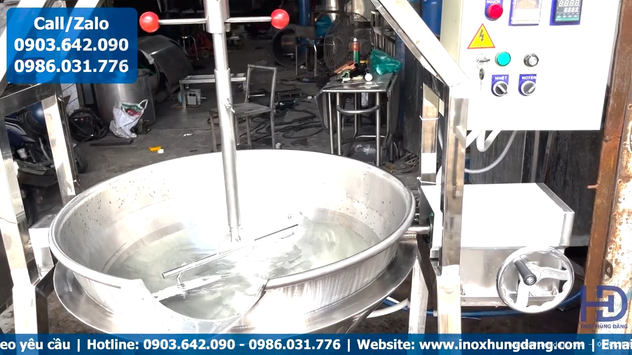Chảo xào nhân công nghiệp inox 304 Inox Hùng Đăng