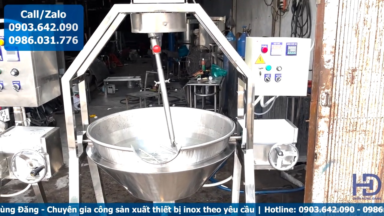 Chảo xào nhân công nghiệp inox 304 Inox Hùng Đăng