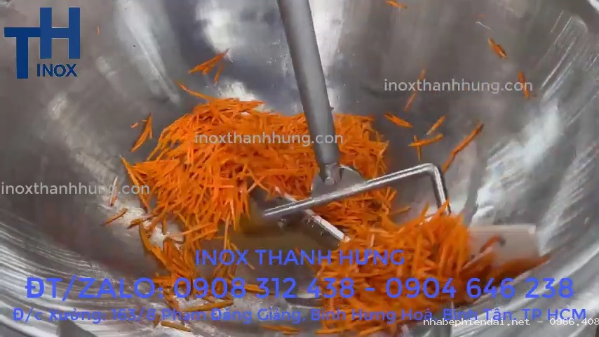 Chảo xào nhân đa năng bằng điện tự động Inox Thanh Hưng