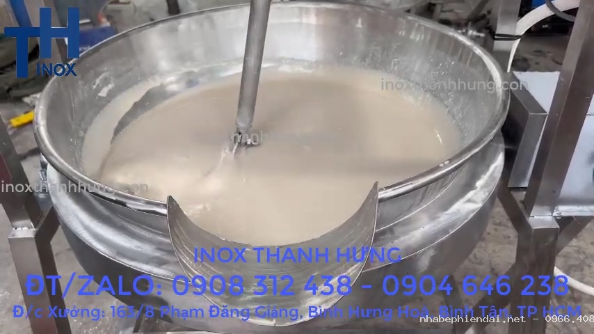 Chảo xào nhân đa năng bằng điện tự động Inox Thanh Hưng
