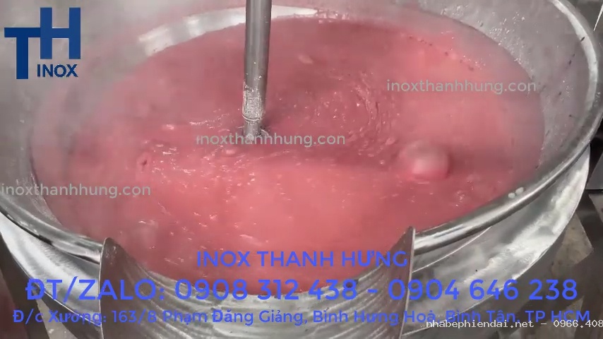 Chảo xào nhân đa năng bằng điện tự động Inox Thanh Hưng