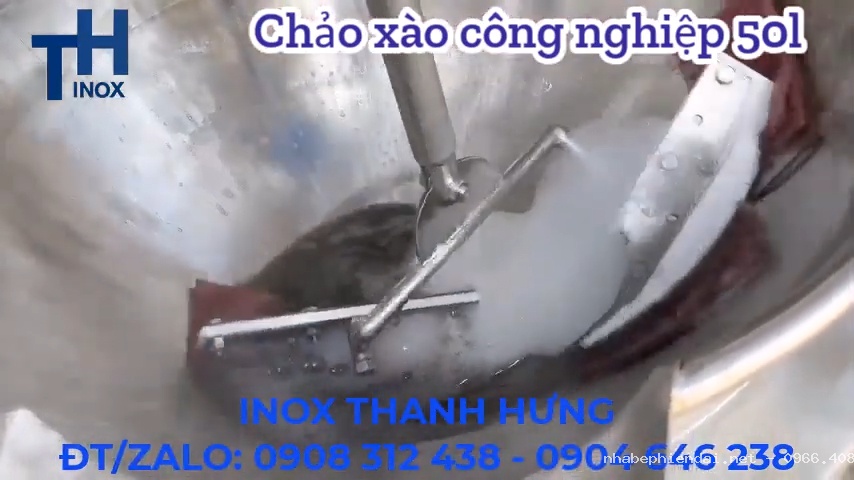 Chảo xào nhân điện tự động 50L dùng điện 1 pha