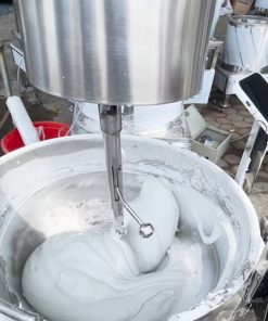 Chảo khuấy lệch tâm inox 304 50L, 100L, 150L – Chảo sên nhân, rang muối tôm, chiên tóp mỡ, nấu mắm