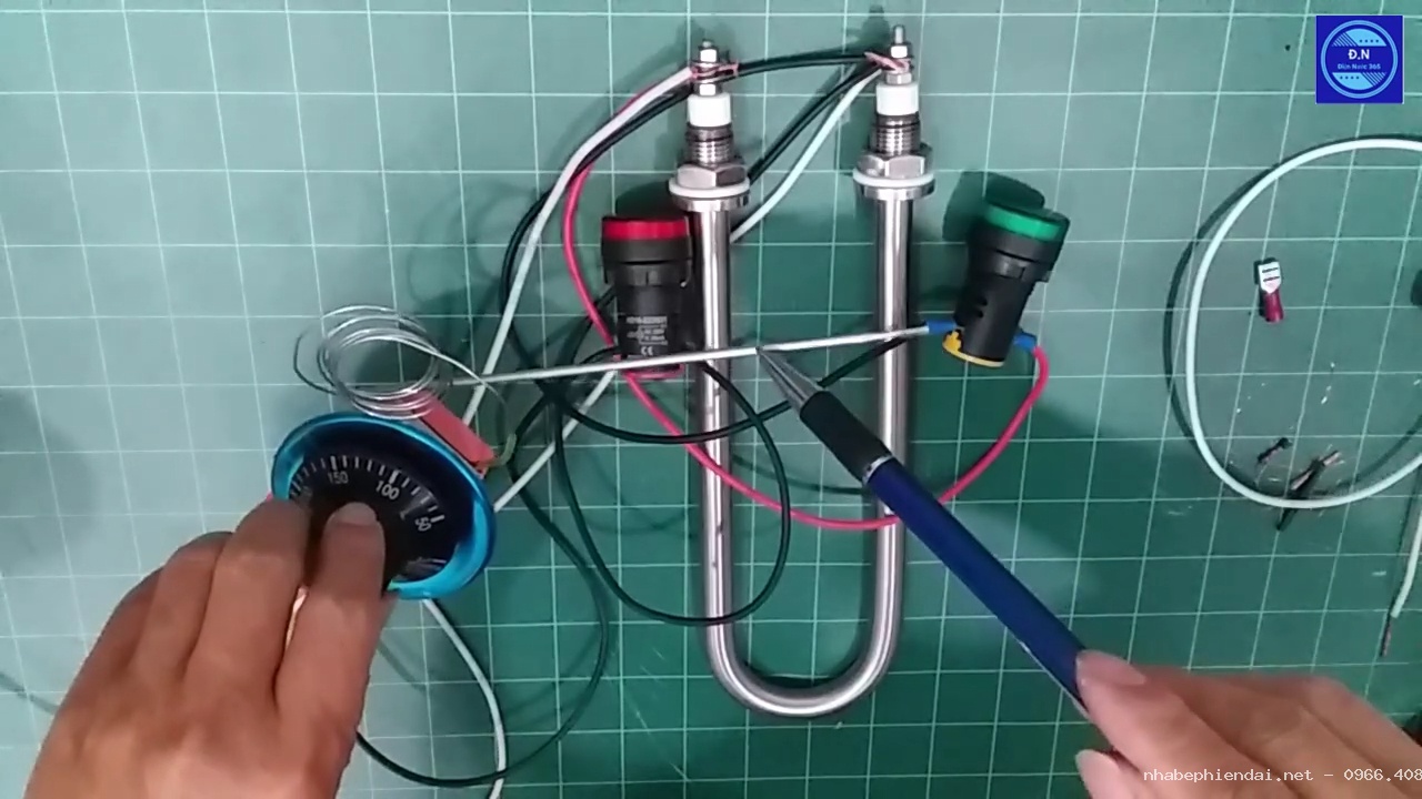 Hướng dẫn đấu và cài đặt rơ le nhiệt cho nồi nấu phở điện