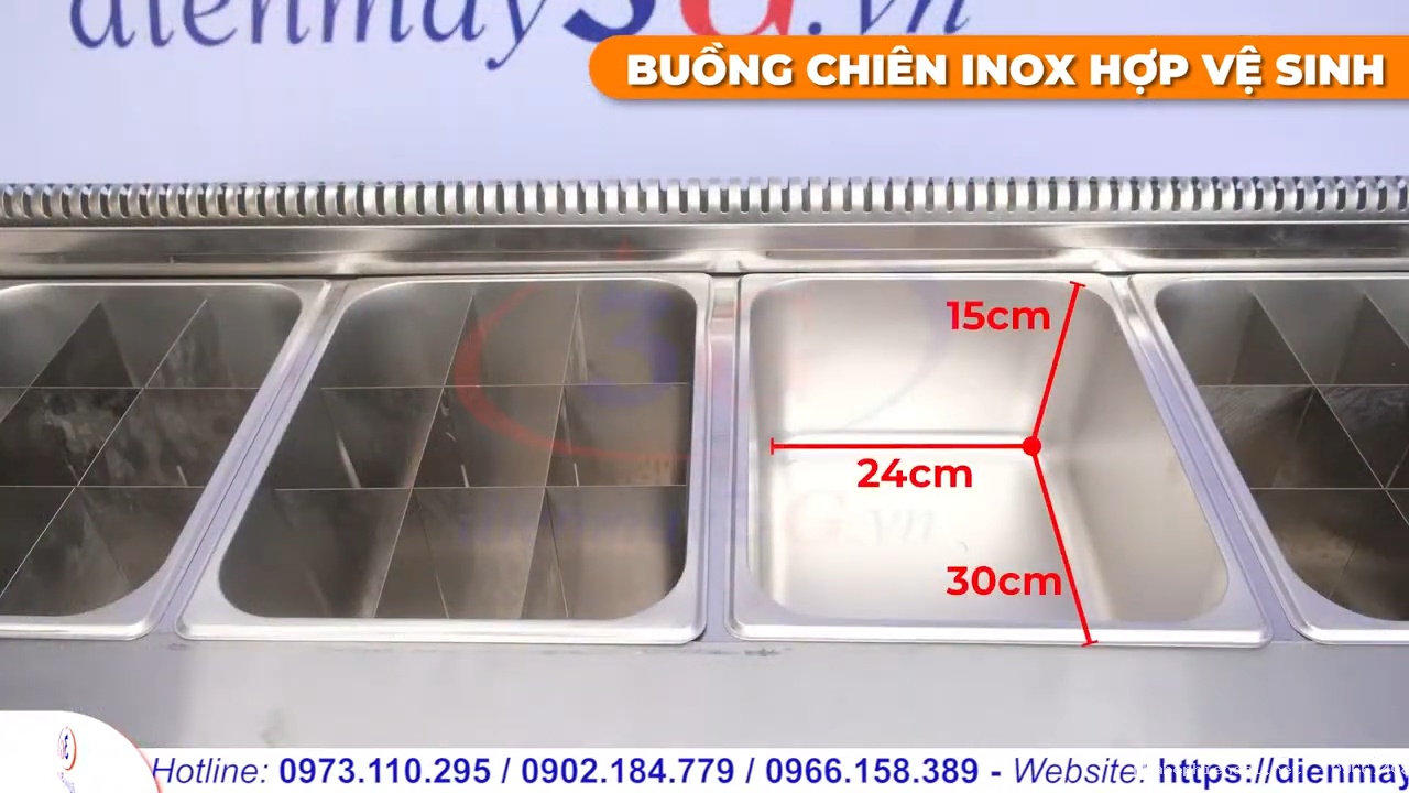Bếp chiên nhúng ga 4 buồng CHG4