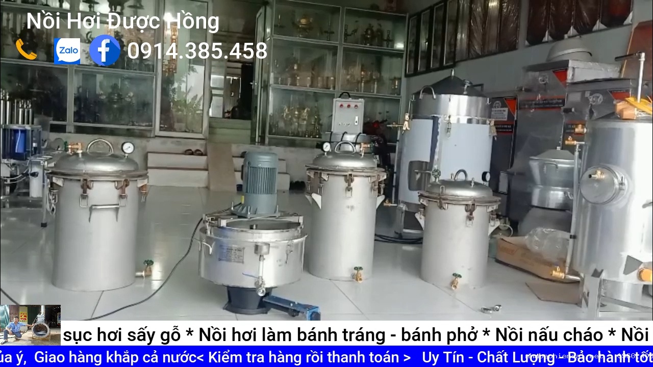 Nồi khuấy cao, nồi nấu cao áp suất bằng ga inox sản xuất theo yêu cầu