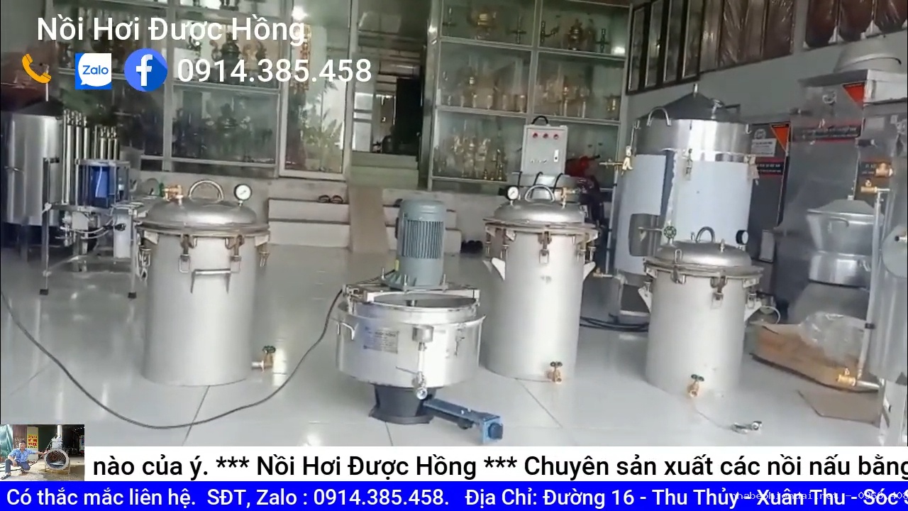 Nồi khuấy cao, nồi nấu cao áp suất bằng ga inox sản xuất theo yêu cầu