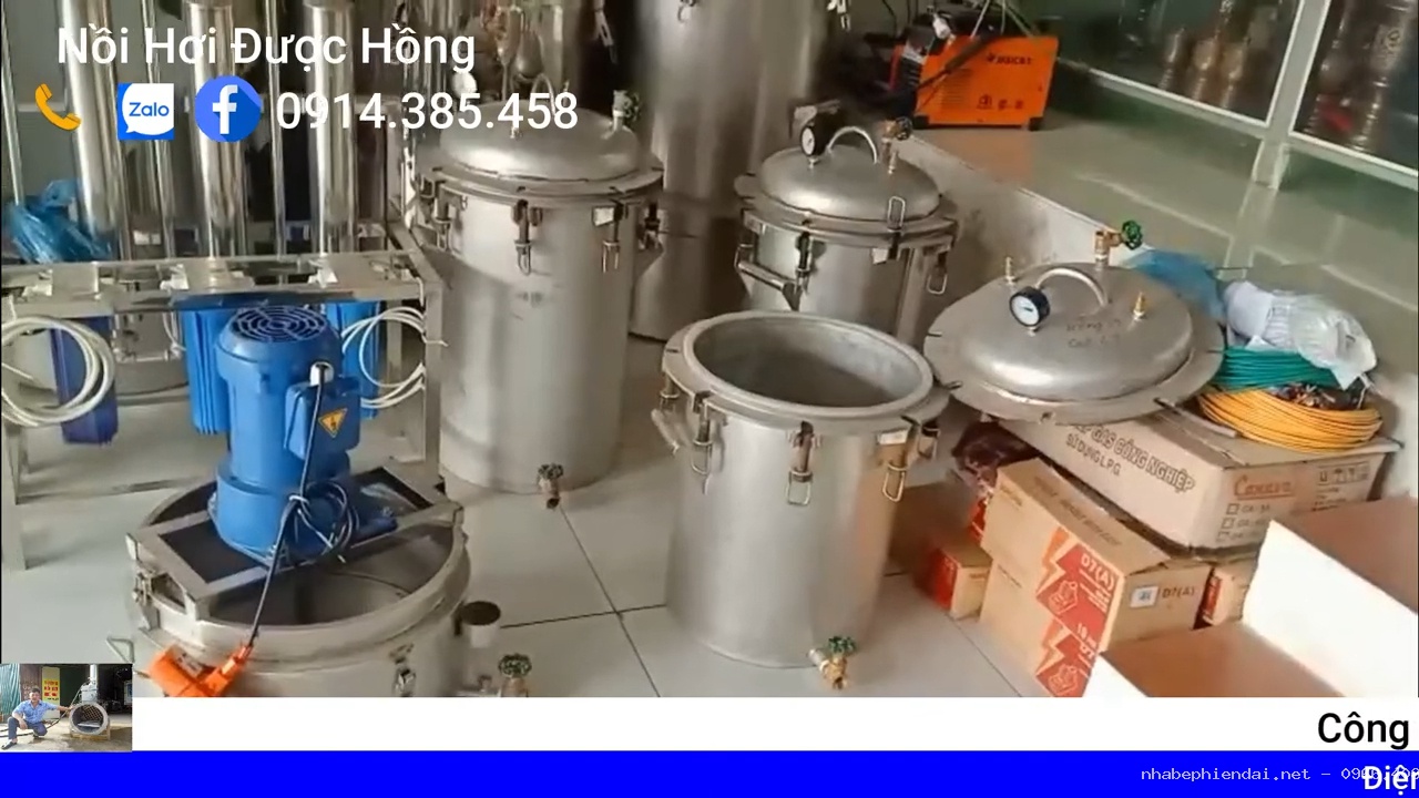 Nồi khuấy cao, nồi cô cao bằng gas inox 304