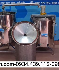 Bộ nồi chưng cất và quấy dược liệu inox 304 dung tích 100 lít