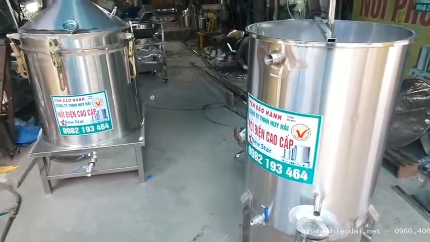 Nồi chưng cất tinh dầu bằng điện công suất đa dạng từ 20L đến 2000L