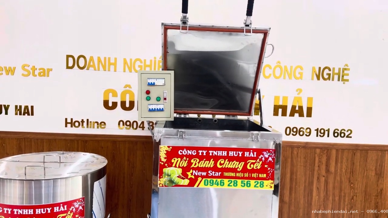 Nồi luộc bánh chưng áp suất inox – Gia nhiệt nhanh, tiết kiệm điện, bánh chín đều