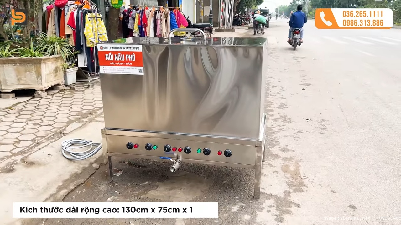 Nồi luộc bánh chưng inox 304 dung tích 500 lít điện 3 pha