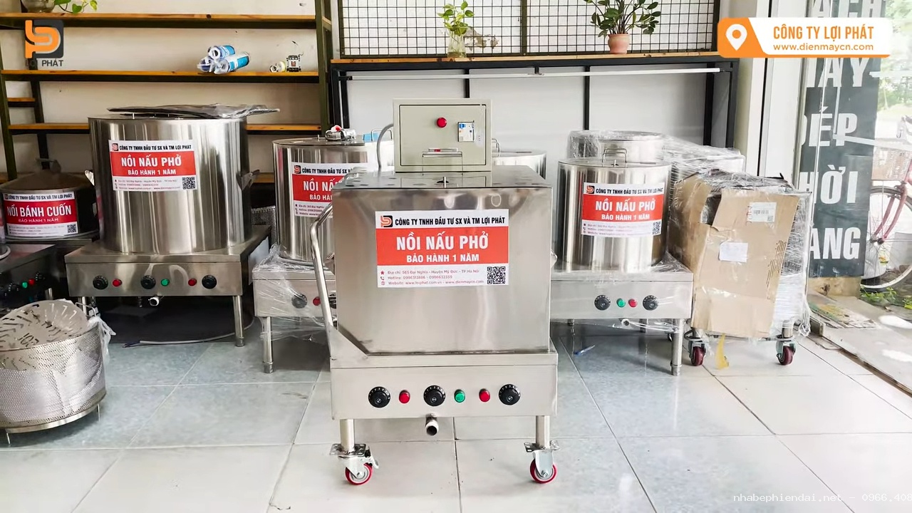 Nồi hấp gà inox 100 lít vuông có 3 thanh nhiệt