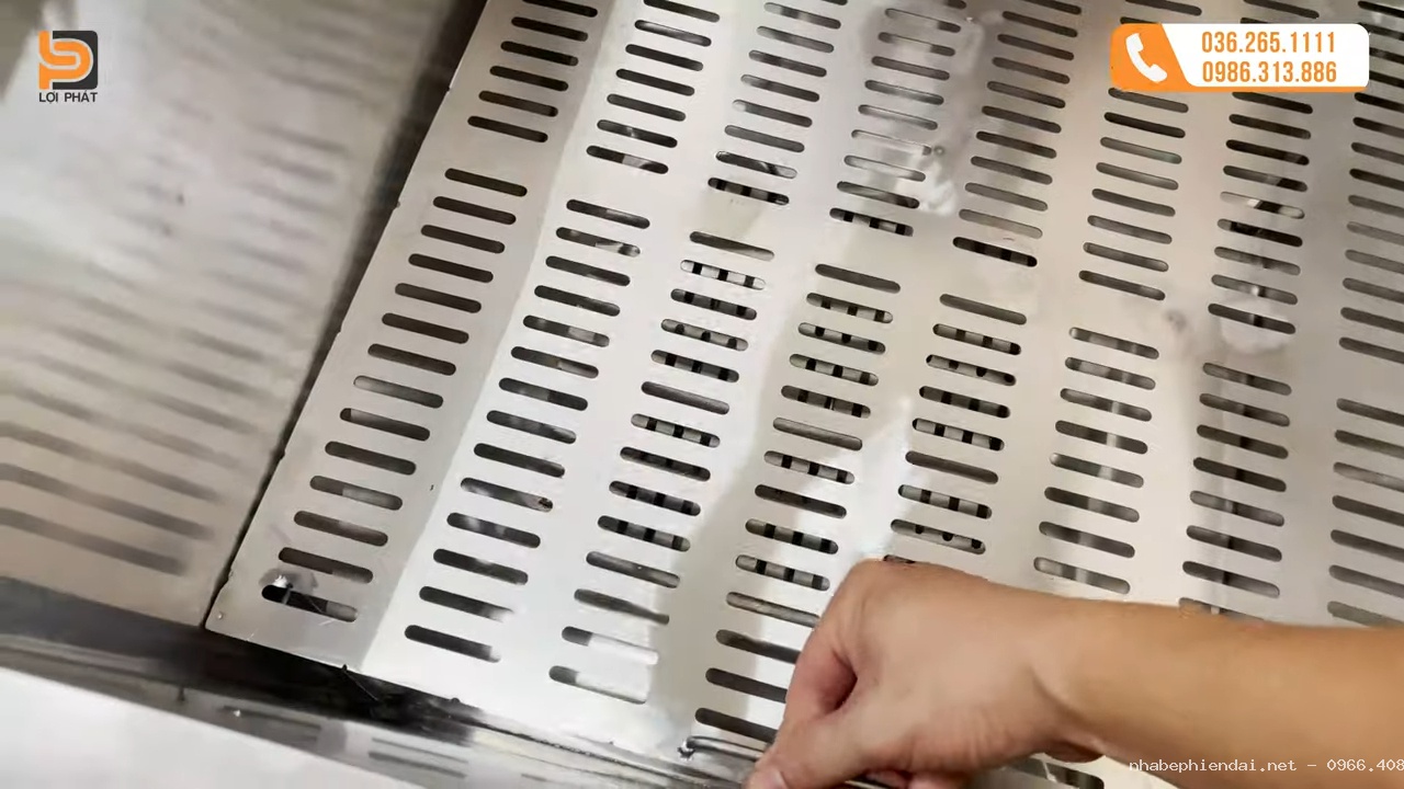 Nồi hấp gà inox 100 lít vuông có 3 thanh nhiệt