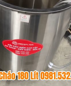 Nồi nấu cháo 180L truyền nhiệt bằng dầu - chi tiết máy 4