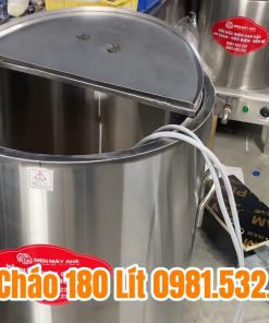 Nồi nấu cháo 180L inox 304 truyền nhiệt bằng dầu