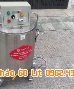 Nồi nấu cháo 60L truyền nhiệt bằng dầu - chi tiết máy 3