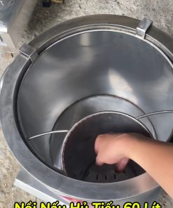 Nồi nấu hủ tiếu 60L thiết kế có ngăn chứa nước dùng tiện lợi - chi tiết máy 2