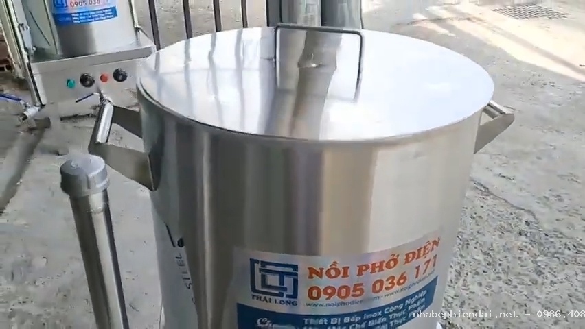 Nồi nấu sữa đậu nành 30 lít bằng điện 3 lớp