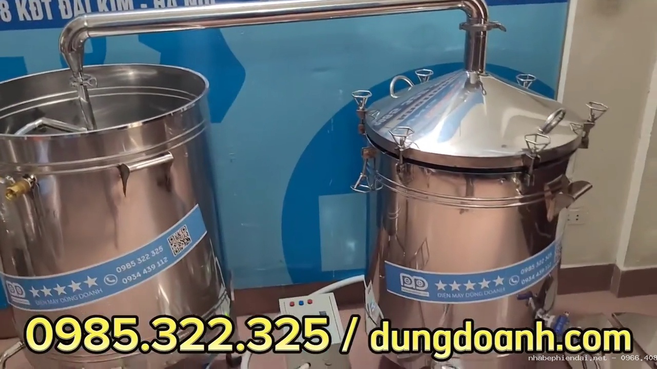 Nồi chưng cất tinh dầu kết hợp khuấy dược liệu 100 lít đa chức năng