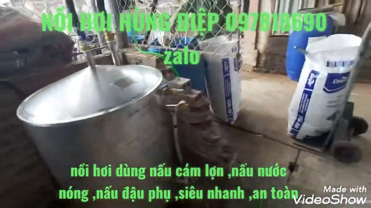 Nồi hơi đun nước xông hơi 200 lít dùng điện 3 pha nấu cám bò
