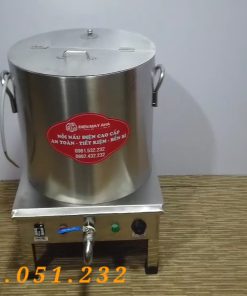 Nồi luộc bánh chưng inox 304 3 lớp dùng điện 1 pha