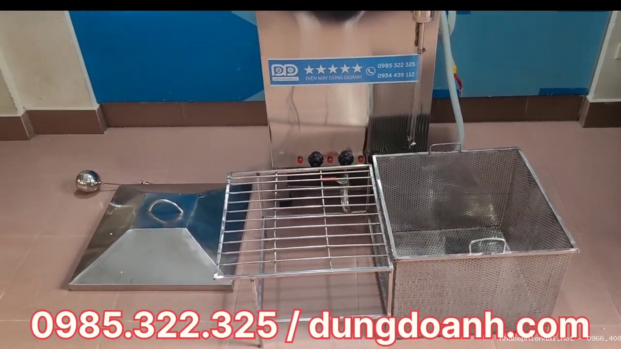 Thùng luộc bánh chưng điện đa chức năng inox 304 dung tích 150L