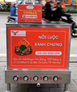 Nồi luộc bánh chưng bằng điện 250 lít inox 304 luộc 100 - 130 bánh mỗi mẻ