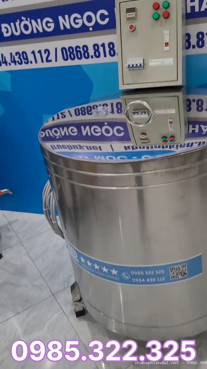 Bộ nồi luộc bánh chưng điện 320L- thiết kế mới có hẹn giờ tự tắt