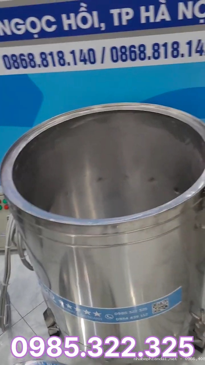 Bộ nồi luộc bánh chưng điện 320L- thiết kế mới có hẹn giờ tự tắt