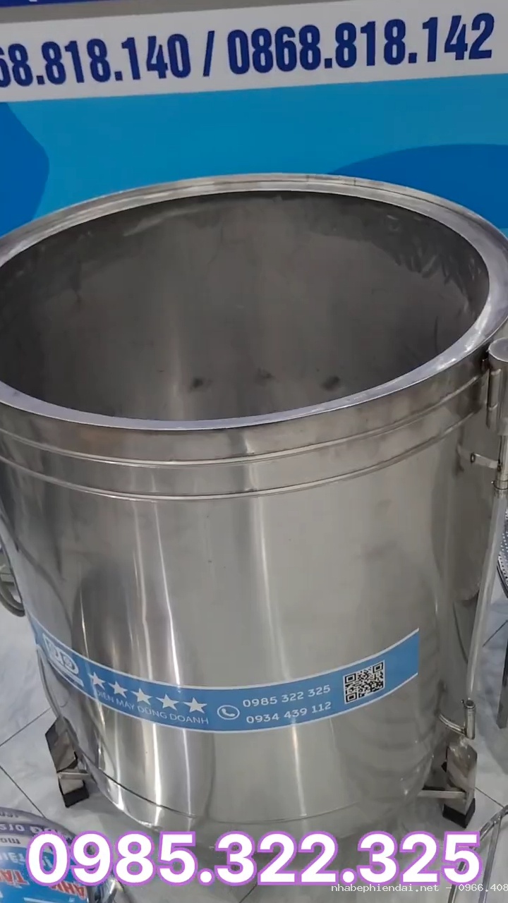 Bộ nồi luộc bánh chưng điện 320L- thiết kế mới có hẹn giờ tự tắt