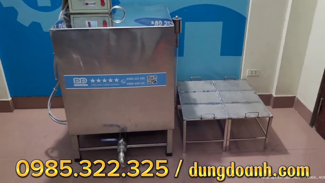 Thùng luộc bánh chưng đa năng 350L có phao cấp nước tự động