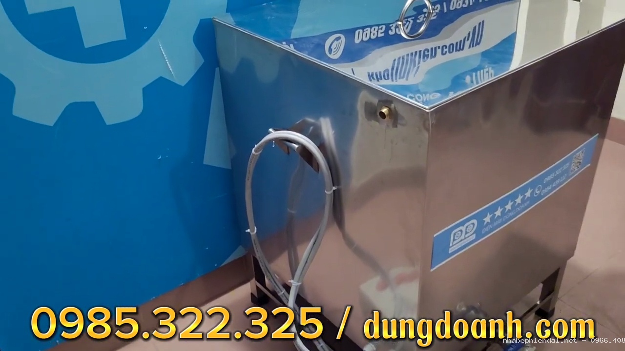 Thùng luộc bánh chưng đa năng 350L có phao cấp nước tự động