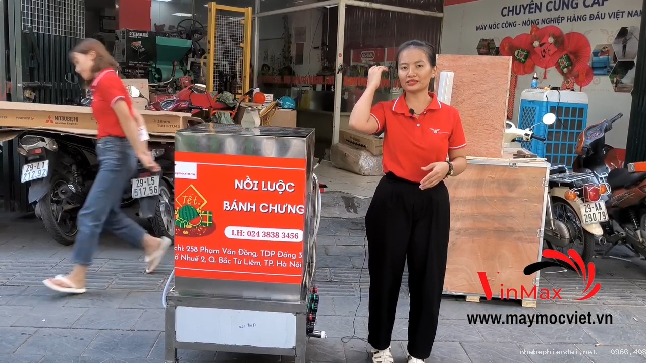 Nồi nấu bánh chưng 150 lít inox 304 4 mâm so nhiệt