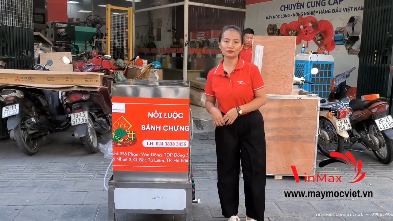 Nồi nấu bánh chưng 150 lít inox 304 4 mâm so nhiệt