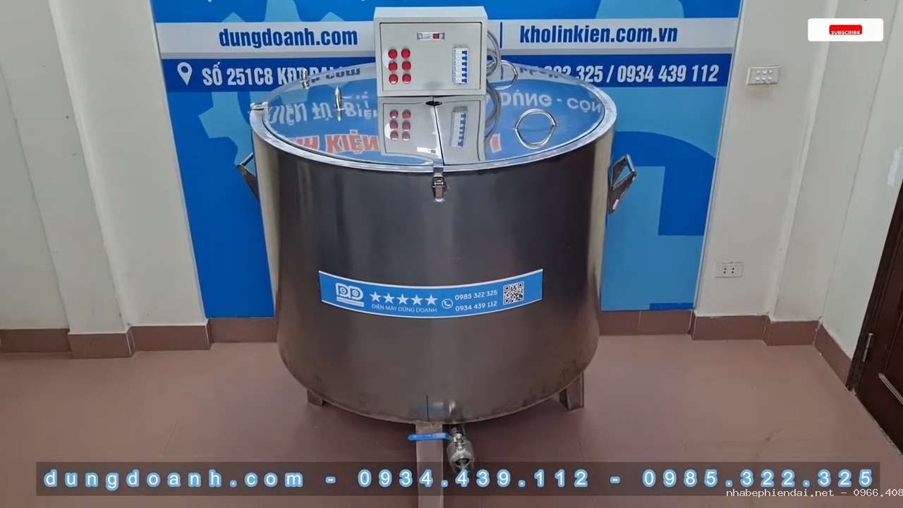 Nồi nấu nhiệt dầu công nghiệp 500 lít