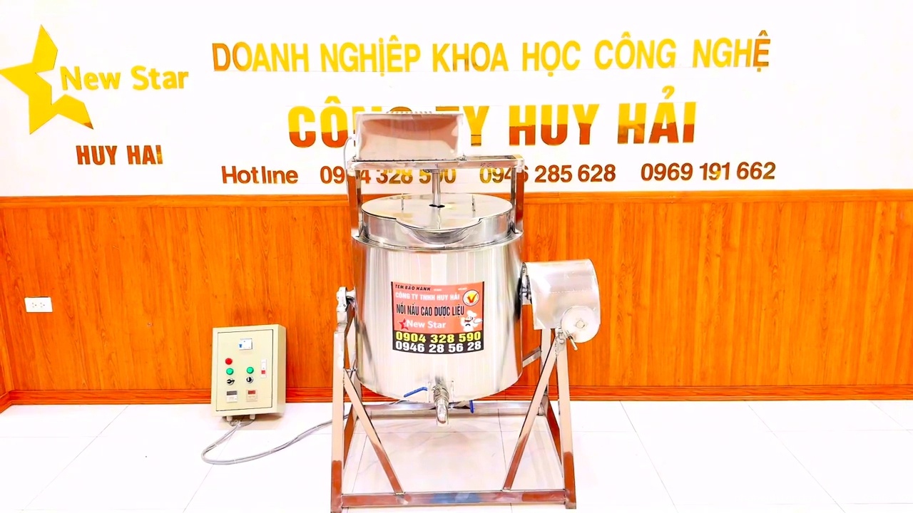 Nồi nấu cao dược liệu cánh khuấy inox 304 kết hợp hệ thống cô đặc
