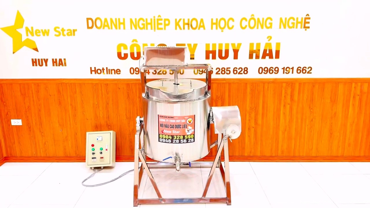Nồi nấu cao dược liệu cánh khuấy inox 304 kết hợp hệ thống cô đặc