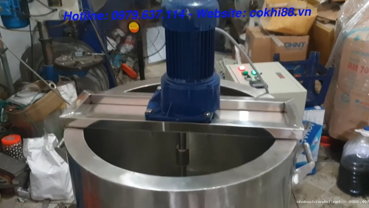 Nồi nấu cao kết hợp cô cao bằng inox có cánh khuấy