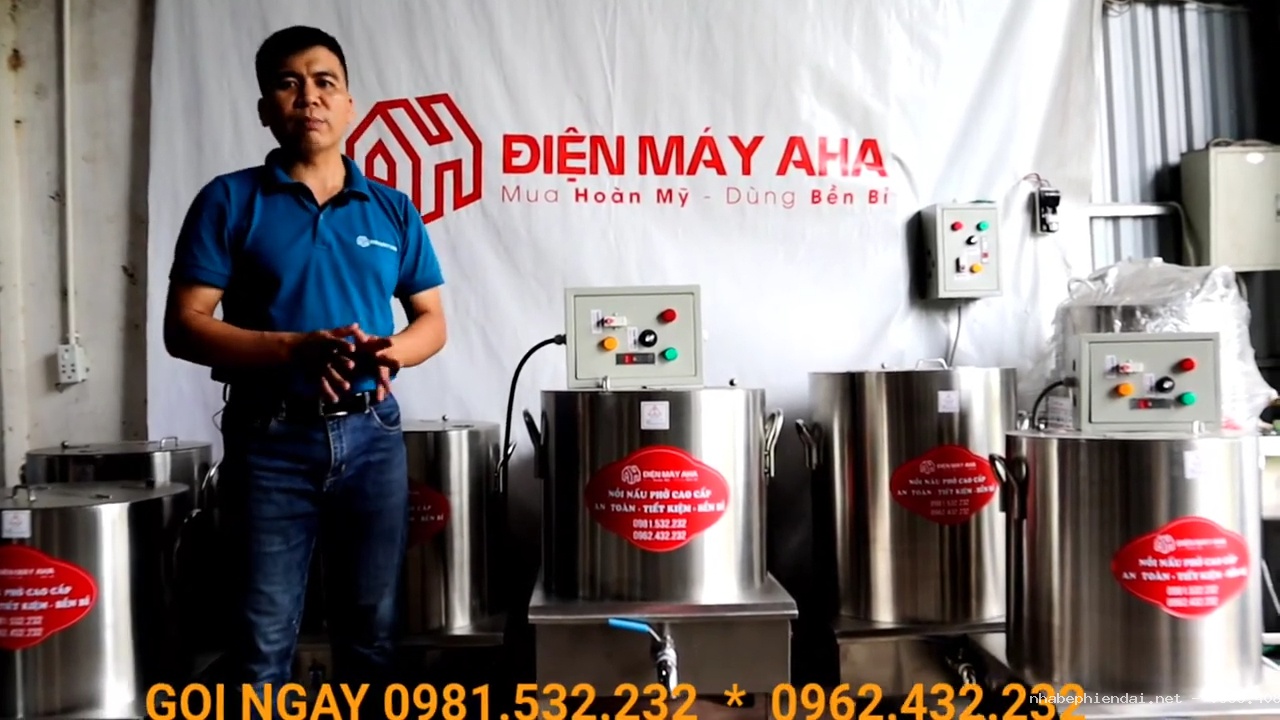 Nồi nấu hủ tiếu 50 lít sử dụng tủ điện