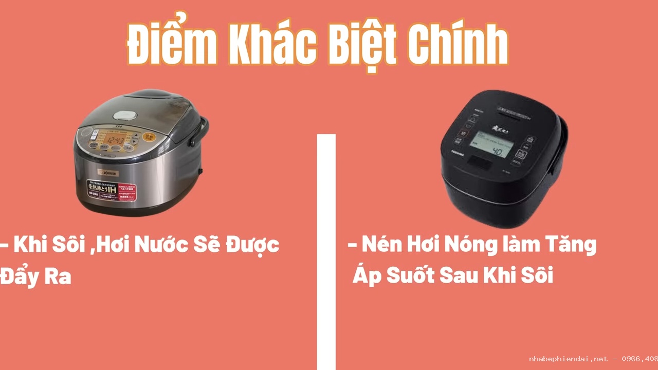 So sánh nồi cơm điện cơ, nồi cơm điện tử, nồi cơm điện cao tần và nồi cơm điện cao tần áp suất