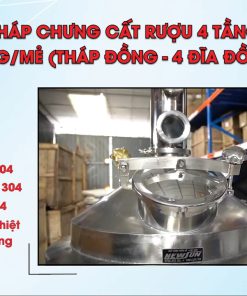 Tháp chưng cất rượu 4 tầng công suất lớn - chi tiết máy 2