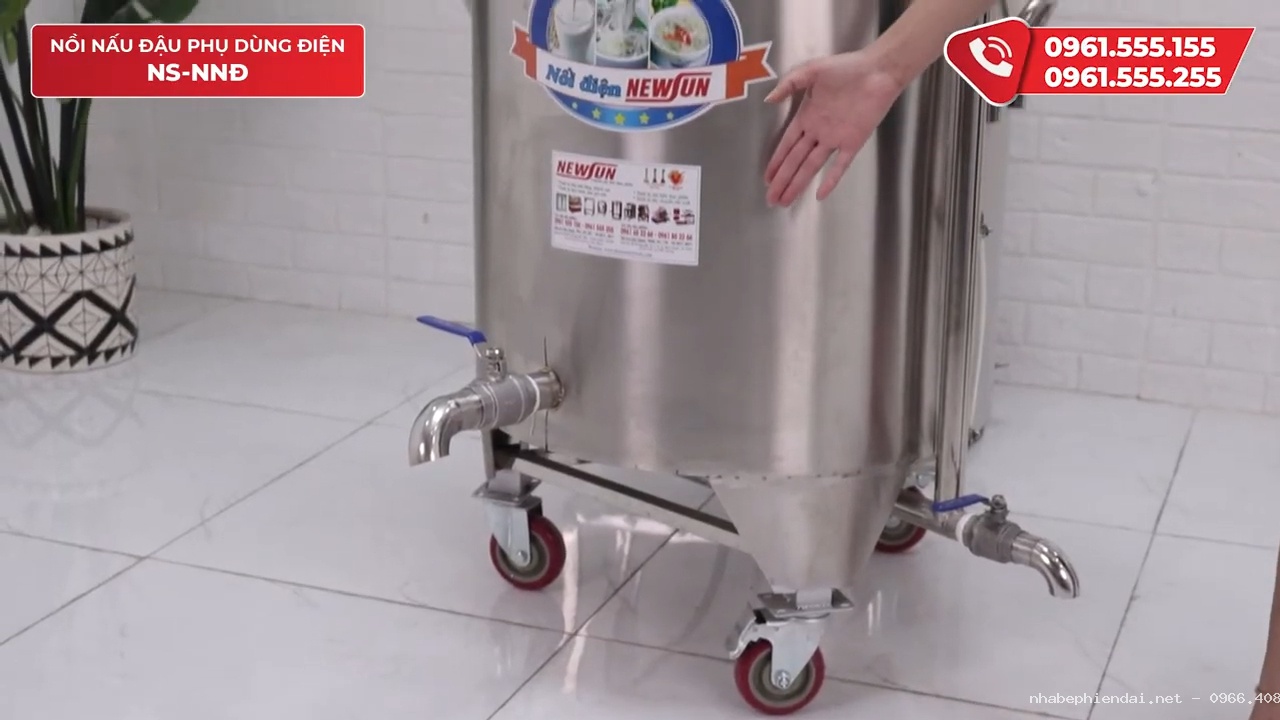 Nồi nấu đậu phụ bằng điện các model 30L, 40L, 50L, 60L, 80L, 100L, 120L