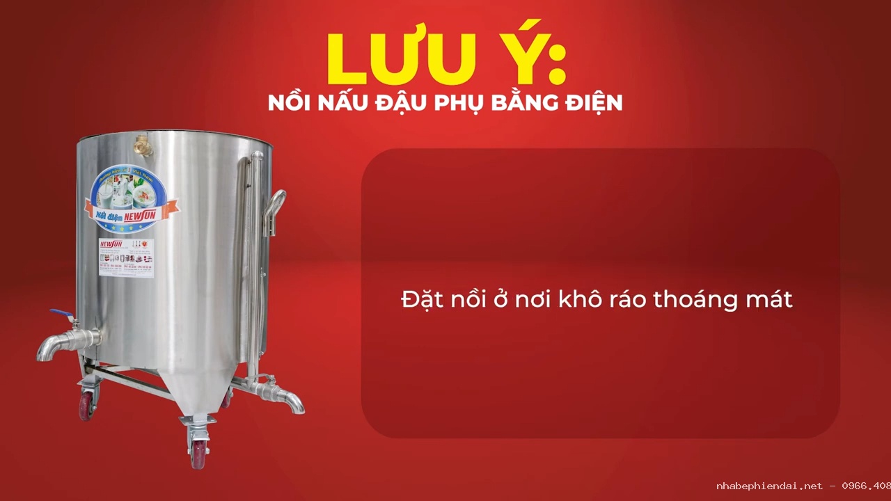 Nồi nấu đậu phụ bằng điện các model 30L, 40L, 50L, 60L, 80L, 100L, 120L