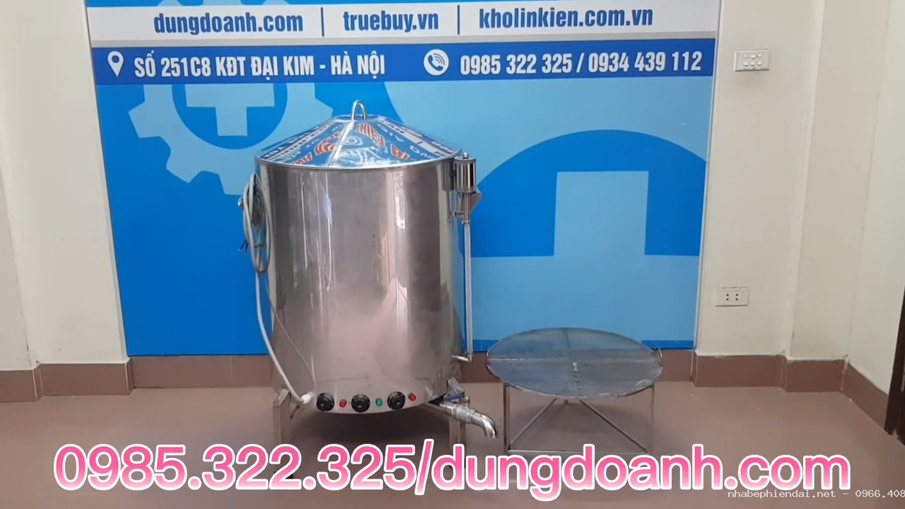 Nồi luộc và hấp giò chả đa năng bằng điện 200 lít