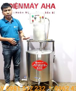 Nồi cánh khuấy 50 lít dùng dầu truyền nhiệt có tủ điện rời