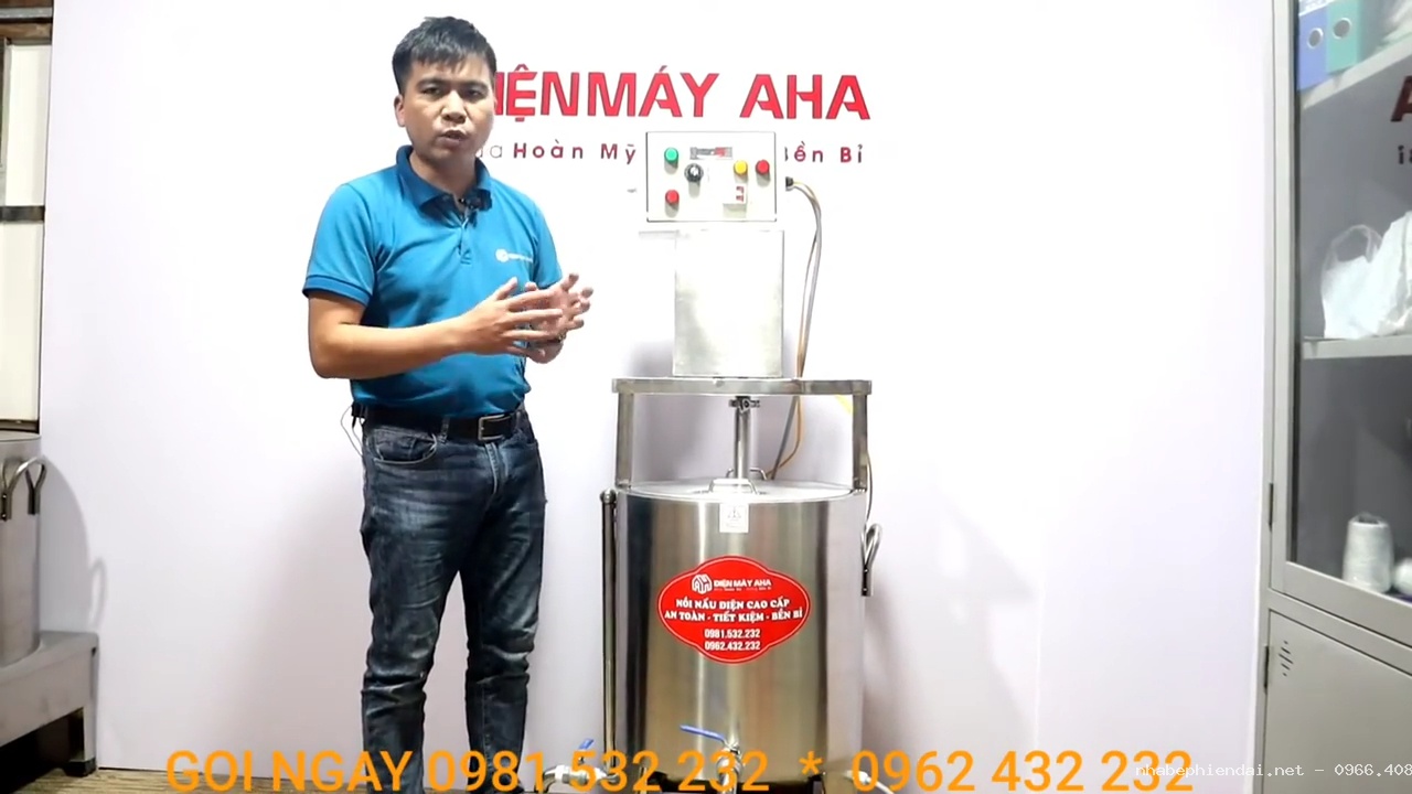 Nồi cánh khuấy 50 lít dùng dầu truyền nhiệt có tủ điện rời