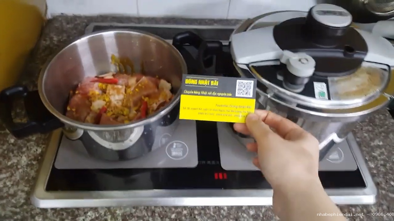 Nồi áp suất Tefan nấu cá kho, kho thịt, hầm xương đa năng